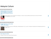 Tablet Screenshot of culture.malaysia123.com