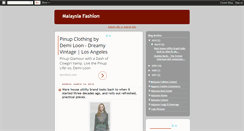 Desktop Screenshot of fashion.malaysia123.com